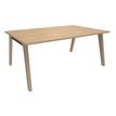 3253310171770-Bureau WOODY Manager - L180 x P100 x H72,5 cm - pieds chêne traverse carbone - plateau imitation Chên--0