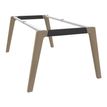 3253310171770-Bureau WOODY Manager - L180 x P100 x H72,5 cm - pieds chêne traverse carbone - plateau imitation Chên--2