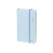 3371010465156-Quo Vadis Pastel - Carnet d'adresses répertoire de poche - 8,8 x 17 cm - bleu clair-Angle droit-1