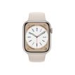 194253181392-Apple Watch Series 8 (GPS + Cellular) - montre connectée - 45mm - 32 Go - beige-Avant-1