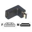 MCL Samar - adaptateur coudé HDMI type A (M) vers HDMI type A (F)