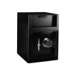 3700092276280-RESKAL DS45 - Coffre-fort de dépôt - serrure à combinaison mécanique - acier - noir-Angle gauche-0