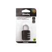 3701254717474-Wonday - Cadenas à combinaison 3 chiffres - 32 mm - noir-Avant-0