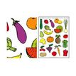 Apli - 3 feuilles gommettes fuits et légumes