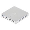 8595611700675-i-Tec USB 3.0 Metal Charging HUB - Hub - 10 x SuperSpeed USB 3.0 - de bureau-Angle droit-0