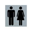 Pickup Alulook - Pictogramme Toilettes - 80 x 80 mm