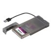 8595611701153-i-Tec MySafe Advance - Boitier externe pour disque dur 2.5" - USB 3.0 - noir-Angle droit-0