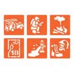 3471052259628-Graine Creative - Lot de 6 pochoirs - motif pompier-Avant-0