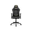 Fauteuil gamer ARMOR Elite - accoudoirs réglables - appui-tête intégré - noir/or
