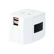 7640166320616-SKROSS MUV USB - Adaptateur de voyage universel + 2 ports USB - pour Euro, Australie/Chine, R-Angle gauche-5