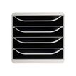 Exacompta BigBox - Module de classement 4 tiroirs - gris/noir