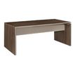 Bureau droit - VERMONT - L180 cm - Noyer fumé