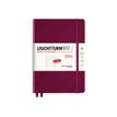 Leuchtturm1917 - Agenda 1 semaine sur 2 pages et carnet - A5 -  bordeaux