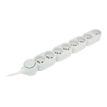3545411896547-Zenitech - Multiprise - Eco-responsible - 5-8 Prises - 2P+T -  Home Green - Blanc-Angle droit-0