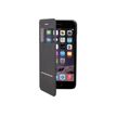 Muvit Answer Call Folio - Protection à rabat pour iPhone 6, 6s - noir