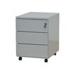 Caisson mobile - 3 tiroirs - gris - 56,7 x 54,1 x 41,8 cm