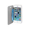 Muvit Ultra Slim Folio - Protection à rabat pour iPhone 5, 5s - blanc