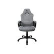 850009447265-Fauteuil de bureau ENZO - accoudoirs fixes - appuie-tête intégré - gris clair-Avant-1