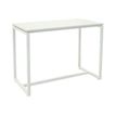 Table haute EASYDESK - L114 x P75 x H110 cm - plateau blanc