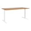 3483600722393-Table de réunion modulaire YES ! - 160 cm - Pieds blancs - Merisier-Angle gauche-0