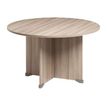 3483600784285-Table de réunion ronde JAZZ+ - 120 cm - Chêne gris-Avant-0