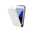Muvit Slim - Protection à rabat pour Samsung GALAXY Trend Lite - blanc