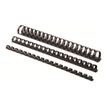 077511534614-Fellowes - 100 anneaux de reliure en plastique - 10 mm - jusqu'à 55 feuilles - noir-Angle droit-0