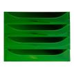 Exacompta Ecobox - Module de classement 4 tiroirs - gris/vert transparent