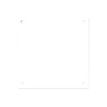 Pickup Home 3D - Plaque Acier blanc 3 mm - 10 x 15 cm