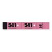 ELVE - 20 Carnets de 50 tickets de vestiaire 3 volets - 30 x 200 mm - numéroté - rose
