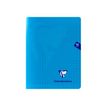 Clairefontaine Mimesys - Cahier polypro 17 x 22 cm - 48 pages - grands carreaux (Seyes) - bleu
