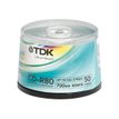 4902030187705-TDK CD-R80 - CD-R x 50 - 700 Mo - support de stockage-Avant-0