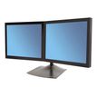 0698833008241-Ergotron DS100 - Pied avec support de fixation pour 2 écrans jusqu'à 24" - noir-Angle droit-0