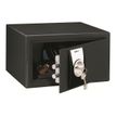 3760065623404-Reskal SM 1 - Coffre-fort 9,9L à clé - acier noir-Angle gauche-0
