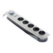 3415547600168-otio - Multiprise parafoudre 5 prises avec interrupteur - argent-Angle gauche-0