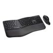 5028252602730-Kensington Pro Fit Ergo - Ensemble clavier et souris sans fil - Azerty - noir-Angle gauche-3