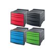 4049793026725-Esselte Vivida - Module de classement 4 tiroirs - disponible dans différentes couleurs-Angle droit-0
