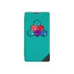 3700738112972-Wiko Smart folio WiCUBE - Protection à rabat pour smartphone - gris foncé, mélange de bleu et de -Avant-0
