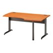 3483600753427-Bureau compact à droite JAZZ+ - 160 cm - Pieds métal - Aulne-Angle droit-0