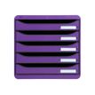 Exacompta BIG- BOX PLUS Classic - Bloc de classement 5 tiroirs - violet