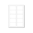 4004360995033-Sigel - Papier pour 100 Cartes de visite arrondies 85 x 55 mm - 225 g/m²-Avant-1