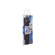 3700085612958-INFOSEC S5 Black Line II - Multiprise parafoudre 5 prises - parasurtenseur 2500 W-Angle gauche-2