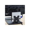 0698833008241-Ergotron DS100 - Pied avec support de fixation pour 2 écrans jusqu'à 24" - noir-Gros plan-3