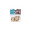 8410782148005-Apli - 12 Formes en bois à décorer - polystyrène - diamètre  5 cm- bois-Avant-0