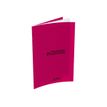 Conquérant Classique - Cahier polypro 17 x 22 cm - 96 pages - grands carreaux (Seyes) - rose