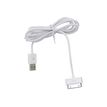 MUVIT - Charging / data cable - Apple Dock (M) pour USB (M) - 1.2 m - blanc - pour iPad/iPhone/iPod