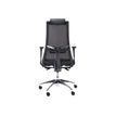 3760185029223-Fauteuil de bureau ergonomique TENEESEE - accoudoirs réglables - appui-tête amovible - noir-Arrière-2