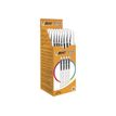 3086123494732-BIC Cristal UP - 20 Stylos à bille - noir - pointe moyenne (1,2 mm)-Angle gauche-4