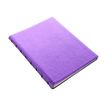 5015142284817-Filofax Saffiano - Carnet de notes à spirale A5 - violet métallique-Angle gauche-1