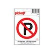 Pickup - Pictogramme rond - Parking interdit - 100 mm